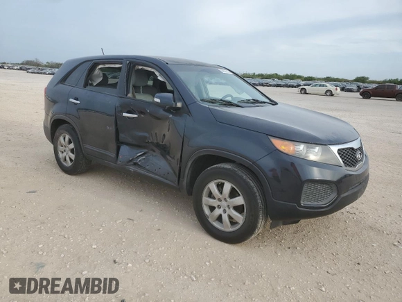 2012 Kia Sorento LX with VIN 5XYKT3A18CG255910, listed as a Copart auction lot 50632215 with 290,384 mi miles and Salvage Title. Bid and sale history available at carsss.com. Image 4.