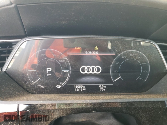 2021 Audi e-tron Premium Plus with VIN WA1LAAGE9MB004943, listed as a Copart auction lot 39321443 with 16,050 mi miles. Bid and sale history available at carsss.com. Image 9.