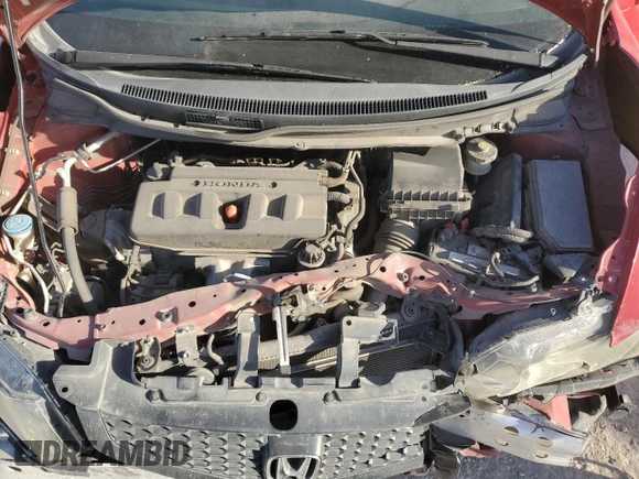 2012 Honda Civic Cpe EX with VIN 2HGFG3B88CH549280, listed as a Copart auction lot 48884105 with 126,324 mi miles and Salvage Title. Bid and sale history available at carsss.com. Image 12.