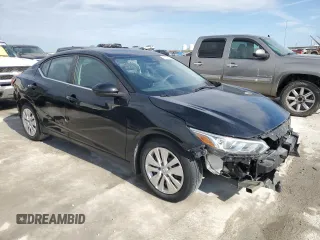 2020 Nissan Sentra S with VIN 3N1AB8BV3LY206111, listed as a Copart auction lot 47118415 with 56,365 mi miles and Salvage Title. Bid and sale history available at carsss.com. Image 4.
