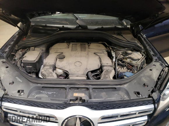 2017 Mercedes-Benz GLS 450 with VIN 4JGDF6EE3HA971843, listed as a Copart auction lot 71061374 with 96,225 mi miles and Salvage Title. Bid and sale history available at DreamBid. Image 12.