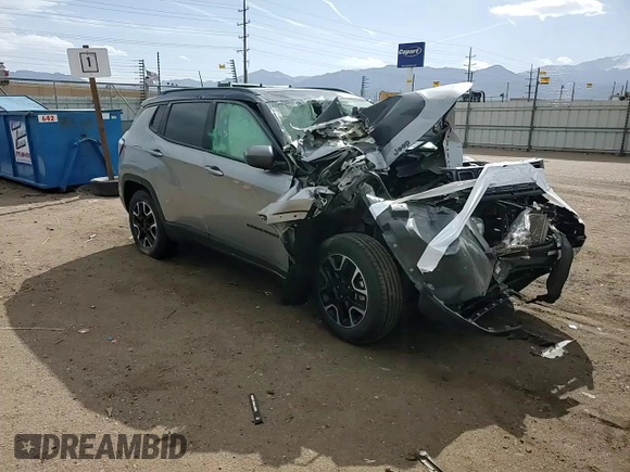 2020 Jeep Compass Trailhawk with VIN 3C4NJDDB4LT132790, listed as a Copart auction lot 49604935 with Not Provided miles and Salvage Title. Bid and sale history available at carsss.com. Image 12.