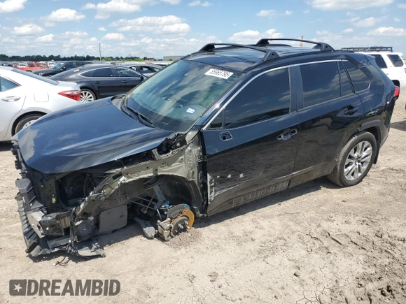 2024 Toyota RAV4 XLE Premium with VIN 2T3C1RFVXRW317486, listed as a Copart auction lot 55965795 with 32,478 mi miles and Salvage title. Bid and sale history available at DreamBid. Image 1.