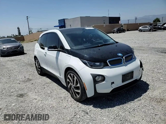 2017 BMW i3 with VIN WBY1Z8C51HV889551, listed as a Copart auction lot 57327875 with 65,437 mi miles and Salvage title. Bid and sale history available at DreamBid. Image 14.