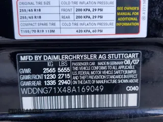 2008 Mercedes-Benz S 550 with VIN WDDNG71X48A169049, listed as a Copart auction lot 47453065 with 173,168 mi miles and Clean Title. Bid and sale history available at DreamBid. Image 12.