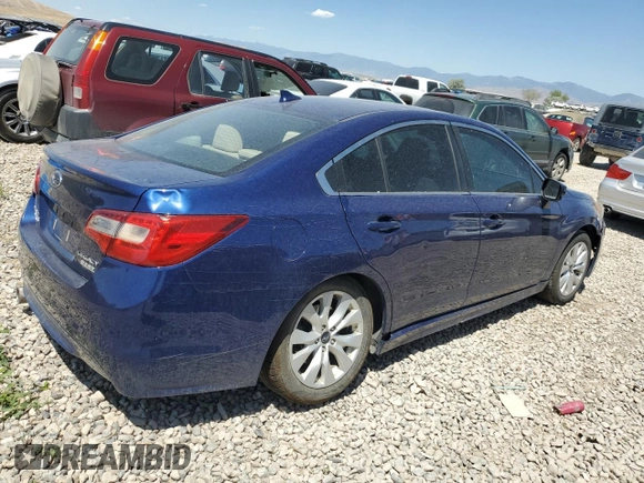 2017 Subaru Legacy Premium with VIN 4S3BNAD67H3050838, listed as a Copart auction lot 61399555 with 160,056 mi miles and Salvage title. Bid and sale history available at DreamBid. Image 3.