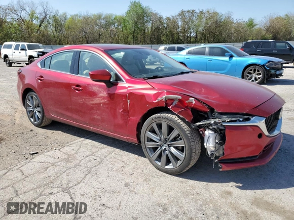2019 Mazda 6 Grand Touring with VIN JM1GL1TY7K1506127, listed as a Copart auction lot 51953835 with 143,640 mi miles and Salvage Title. Bid and sale history available at carsss.com. Image 4.