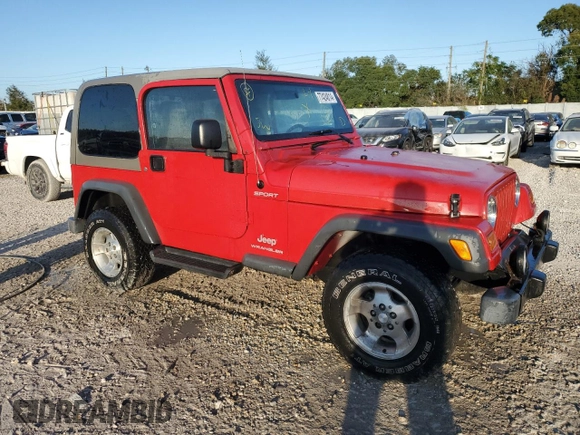 2003 Jeep Wrangler Sport with VIN 1J4FA49S43P332645, listed as a Copart auction lot 77424814 with 165,909 mi miles and Non Repairable. Bid and sale history available at carsss.com. Image 4.