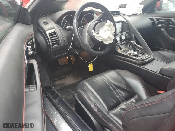 2017 Jaguar F-TYPE S with VIN SAJWA6FU2H8K37740, listed as a Copart auction lot 50696595 with 77,011 mi miles and Salvage Title. Bid and sale history available at carsss.com. Image 8.