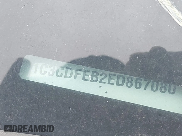 2014 Dodge Dart GT with VIN 1C3CDFEB2ED867080, listed as a IAAI auction lot 42513766 with Not provided miles and . Bid and sale history available at DreamBid. Image 12.