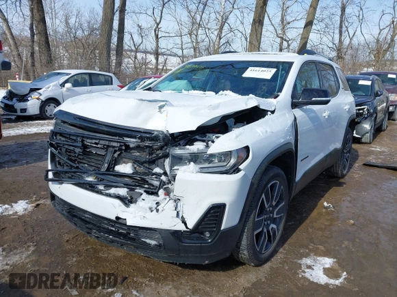 2021 GMC Acadia SLT with VIN 1GKKNMLS2MZ163379, listed as a IAAI auction lot 41614025 with 61,232 mi miles. Bid and sale history available at carsss.com. Image 16.