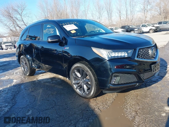 2020 Acura MDX w/Technology/A-Spec Pkg with VIN 5J8YD4H04LL029623, listed as a IAAI auction lot 41337376 with 62,816 mi miles. Bid and sale history available at carsss.com. Image 1.