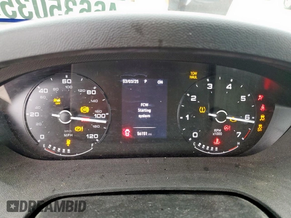 2022 Ram ProMaster Cargo with VIN 3C6LRVNG4NE102266, listed as a Copart auction lot 46635035 with 56,151 mi miles and Salvage Title. Bid and sale history available at DreamBid. Image 9.
