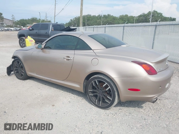 2004 Lexus SC 430 with VIN JTHFN48Y440061059, listed as a IAAI auction lot 42340921 with 117,264 mi miles and . Bid and sale history available at DreamBid. Image 3.