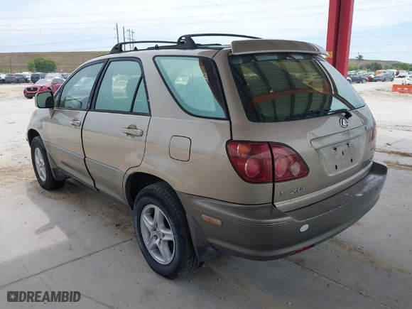 1999 Lexus RX 300 Luxury SUV with VIN JT6HF10U2X0018835, listed as a IAAI auction lot 41875166 with NaN miles. Bid and sale history available at carsss.com. Image 3.