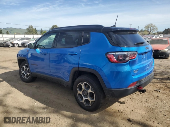 2022 Jeep Compass Trailhawk с VIN 3C4NJDDB1NT226032, выставлен на аукционе Copart как лот 50237725 с пробегом 44 805 миль миль и Списание • Salvage title. История ставок и продаж доступна на DreamBid. Изображение 2.