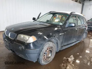 2004 BMW X3 3.0i with VIN WBXPA93444WA30464, listed as a IAAI auction lot 41752812 with 172,447 mi miles. Bid and sale history available at carsss.com. Image 2.