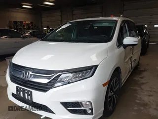 2018 Honda Odyssey Elite with VIN 5FNRL6H96JB027498, listed as a IAAI auction lot 41934458 with 80,653 mi miles. Bid and sale history available at carsss.com. Image 2.