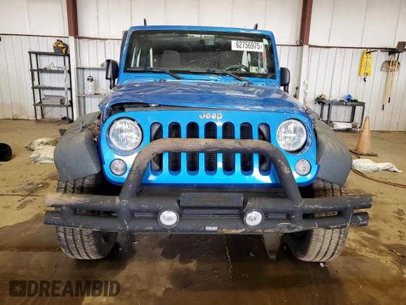 2015 Jeep Wrangler Freedom Edition z VIN 1C4AJWAG7FL520090, wystawiony jako Copart lot #62756975 z przebiegiem Nie podano mil oraz Szkoda całkowita • Salvage title. Historia ofert i sprzedaży dostępna na DreamBid. Obrazek 5.