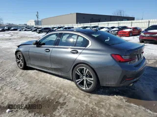 2020 BMW 3 Series 330i xDrive with VIN WBA5R7C04LFH50602, listed as a Copart auction lot 88260075 with 97,781 mi miles and Salvage Title. Bid and sale history available at carsss.com. Image 2.