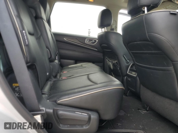 2020 Infiniti QX60 Signature Edition with VIN 5N1DL0MM8LC527577, listed as a Copart auction lot 53830435 with 80,090 mi miles and Salvage title. Bid and sale history available at DreamBid. Image 11.