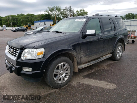 2010 Ford Explorer Limited with VIN 1FMEU7F82AUA93741, listed as a Copart auction lot 58358354 with 170,944 mi miles and Non Repairable. Bid and sale history available at carsss.com. Image 1.