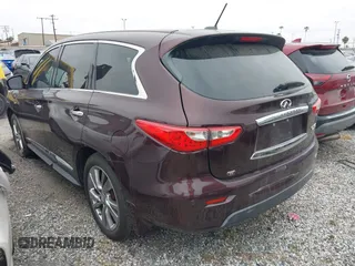 2015 Infiniti QX60 with VIN 5N1AL0MM3FC502870, listed as a IAAI auction lot 41734954 with 117,455 mi miles. Bid and sale history available at carsss.com. Image 3.