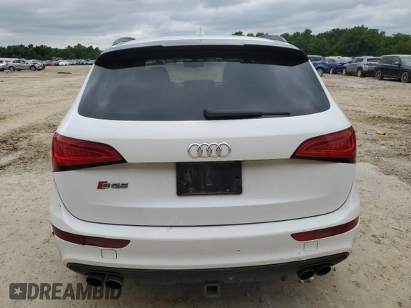 2017 Audi SQ5 Premium Plus with VIN WA1CCAFP0HA090670, listed as a Copart auction lot 59568085 with 106,057 mi miles and Salvage title. Bid and sale history available at DreamBid. Image 6.