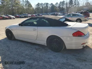 2007 BMW 6 Series 650i with VIN WBAEK13517CN80698, listed as a Copart auction lot 83331764 with 122,563 mi miles and Clean Title. Bid and sale history available at carsss.com. Image 2.