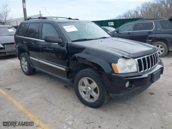 2007 Jeep Grand Cherokee Limited with VIN 1J8HR58277C634743, listed as a IAAI auction lot 41886012 with 197,209 mi miles. Bid and sale history available at carsss.com. Image 1.