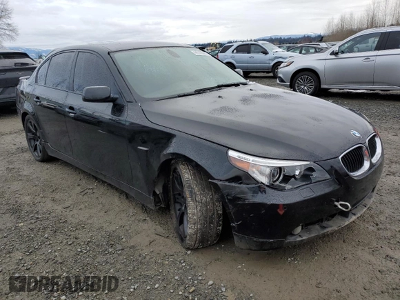 2005 BMW 5 Series 545i with VIN WBANB33555B088996, listed as a Copart auction lot 44745025 with Not Provided miles and Salvage Title. Bid and sale history available at carsss.com. Image 4.