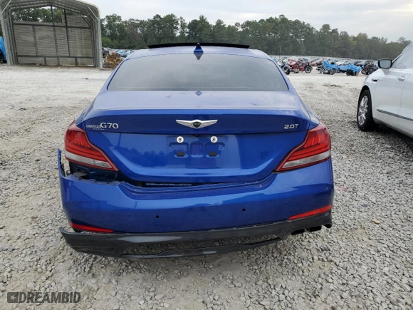 2019 Genesis G70 2.0T Advanced with VIN KMTG34LA9KU040138, listed as a Copart auction lot 71231183 with 45,080 mi miles. Bid and sale history available at carsss.com. Image 6.