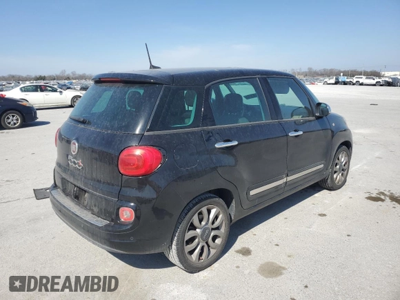 2017 FIAT 500L Lounge with VIN ZFBCFACH9HZ039487, listed as a Copart auction lot 47660685 with 101,074 mi miles and Salvage Title. Bid and sale history available at DreamBid. Image 3.