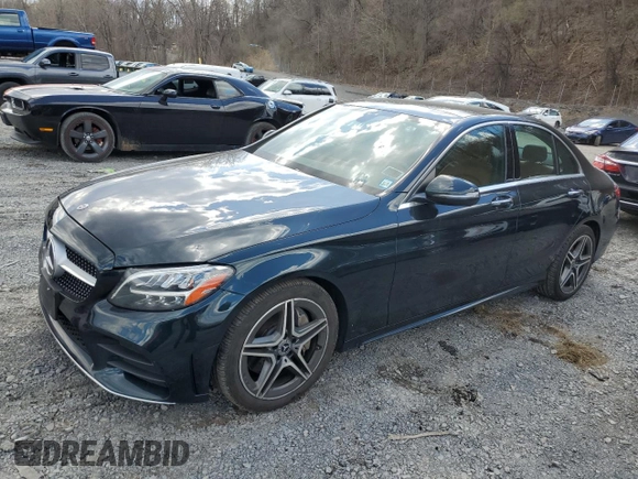 2019 Mercedes-Benz C 300 with VIN 55SWF8EB6KU292709, listed as a Copart auction lot 52103135 with 101,418 mi miles and Salvage Title. Bid and sale history available at DreamBid. Image 1.