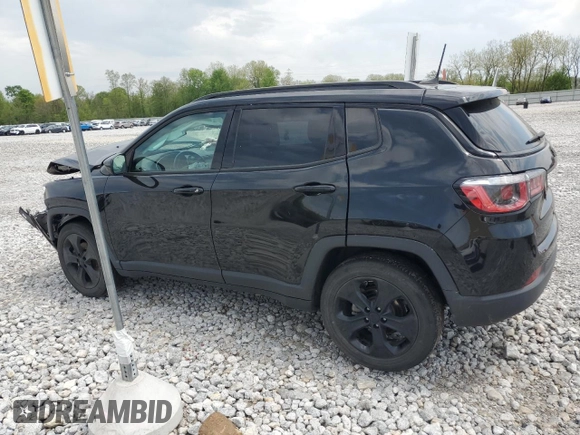 2018 Jeep Compass Altitude z VIN 3C4NJCBB5JT327078, wystawiony jako Copart lot #56466005 z przebiegiem 73 768 mil mil oraz Szkoda całkowita • Salvage title. Historia ofert i sprzedaży dostępna na DreamBid. Obrazek 2.