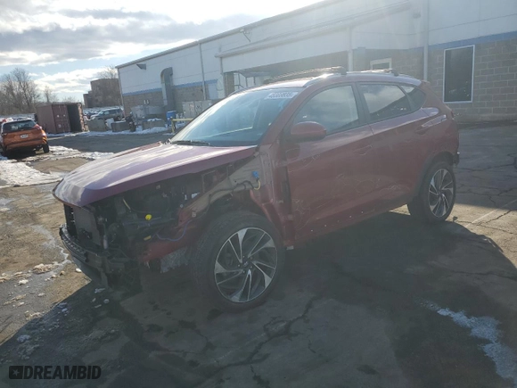 2021 Hyundai Tucson Sport with VIN KM8J3CAL1MU402030, listed as a Copart auction lot 45308835 with 41,442 mi miles and Salvage Title. Bid and sale history available at carsss.com. Image 1.