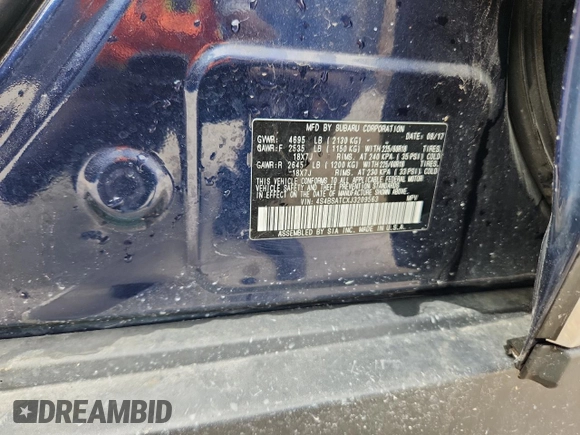 2018 Subaru Outback Touring with VIN 4S4BSATCXJ3209563, listed as a Copart auction lot 62117675 with 72,408 mi miles and Clean title. Bid and sale history available at DreamBid. Image 13.