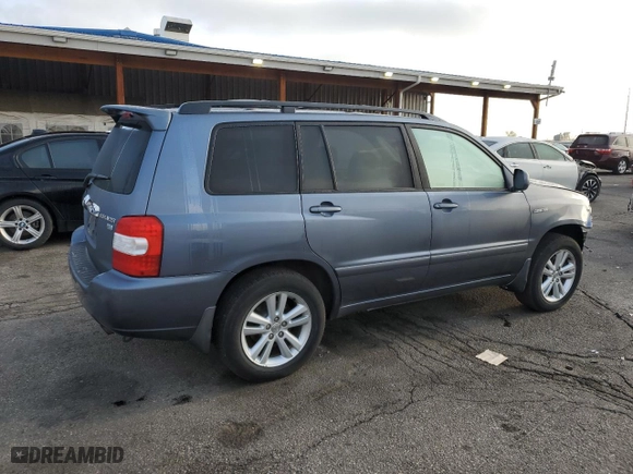 2006 Toyota Highlander Hybrid with VIN JTEEW21A060011740, listed as a Copart auction lot 51278155 with 203,236 mi miles and Salvage Title. Bid and sale history available at carsss.com. Image 3.