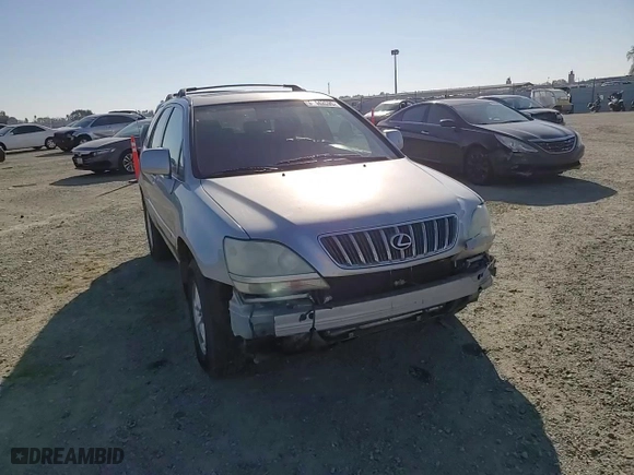2001 Lexus RX 300 with VIN JTJHF10U110203634, listed as a Copart auction lot 42442595 with 201,214 mi miles and Salvage Title. Bid and sale history available at carsss.com. Image 11.