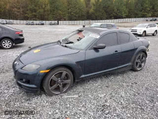 2004 Mazda RX-8 with VIN JM1FE173840119115, listed as a Copart auction lot 80307404 with 0 mi miles and Salvage Title. Bid and sale history available at carsss.com. Image 1.