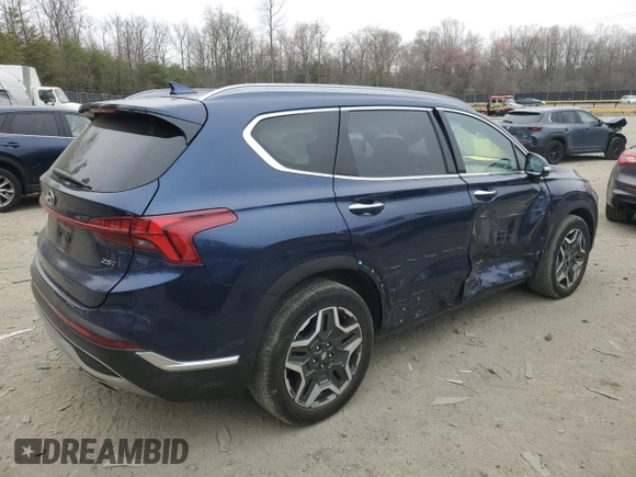 2023 Hyundai Santa Fe Limited with VIN 5NMS44AL9PH489988, listed as a Copart auction lot 48791795 with 78,843 mi miles and Salvage Title. Bid and sale history available at carsss.com. Image 3.
