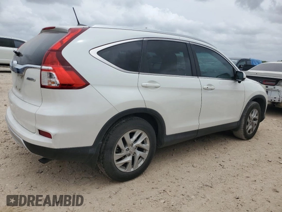 2015 Honda CR-V EX-L with VIN 5J6RM4H7XFL042505, listed as a Copart auction lot 50593285 with 69,682 mi miles and Salvage Title. Bid and sale history available at carsss.com. Image 3.