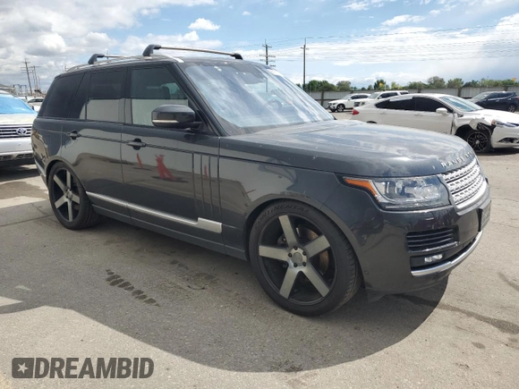 2016 Land Rover Range Rover HSE with VIN SALGS2KF8GA305278, listed as a Copart auction lot 56180355 with 128,205 mi miles and Clean title. Bid and sale history available at DreamBid. Image 4.