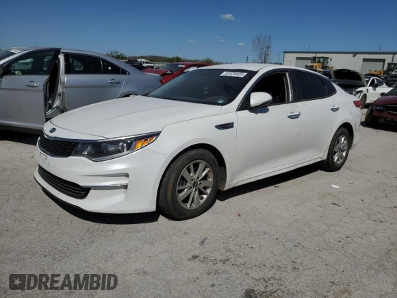 2016 Kia Optima LX with VIN KNAGT4L35G5093529, listed as a Copart auction lot 52529405 with 128,194 mi miles and Salvage Title. Bid and sale history available at carsss.com. Image 1.