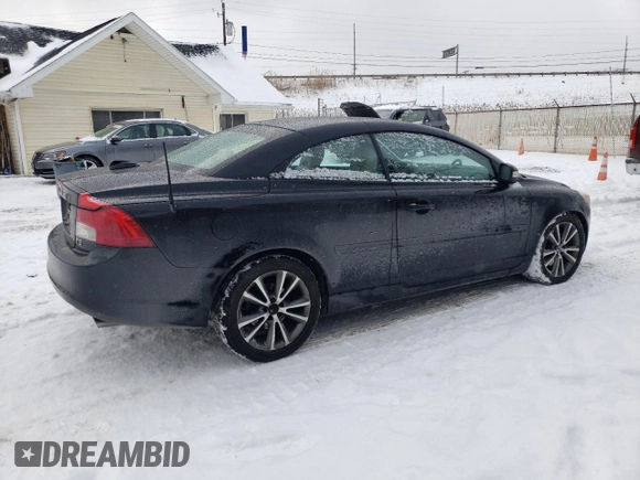 2012 Volvo C70 T5 with VIN YV1672MC6CJ126734, listed as a Copart auction lot 45859375 with 116,188 mi miles and Salvage Title. Bid and sale history available at carsss.com. Image 3.
