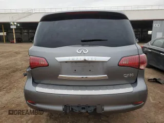 2015 Infiniti QX80 with VIN JN8AZ2NF9F9570736, listed as a Copart auction lot 82087543 with 130,009 mi miles. Bid and sale history available at carsss.com. Image 6.