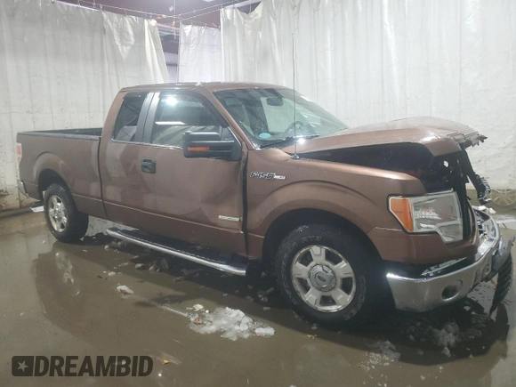 2011 Ford F-150 XL with VIN 1FTFX1CT4BFC82869, listed as a Copart auction lot 43726855 with 65,430 mi miles and Salvage Title. Bid and sale history available at carsss.com. Image 4.