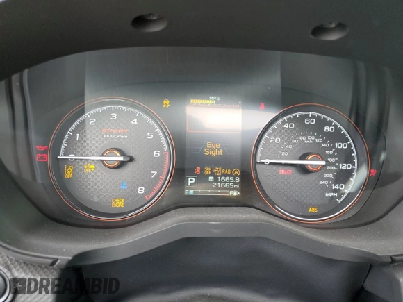 2024 Subaru Forester Special Sports with VIN JF2SKAGC5RH416151, listed as a Copart auction lot 53538145 with 21,665 mi miles and Salvage title. Bid and sale history available at DreamBid. Image 9.
