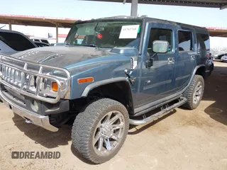 2005 Hummer H2 SUV with VIN 5GRGN23U25H107505, listed as a IAAI auction lot 41703768 with 213,723 mi miles. Bid and sale history available at carsss.com. Image 17.
