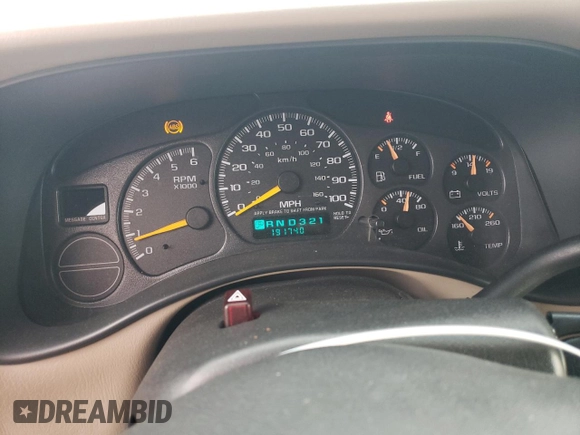 2001 Chevrolet Tahoe LS z VIN 1GNEC13T81R152119, wystawiony jako Copart lot #51171165 z przebiegiem 191 740 mil mil oraz Czysty tytuł • Clean title. Historia ofert i sprzedaży dostępna na DreamBid. Obrazek 9.